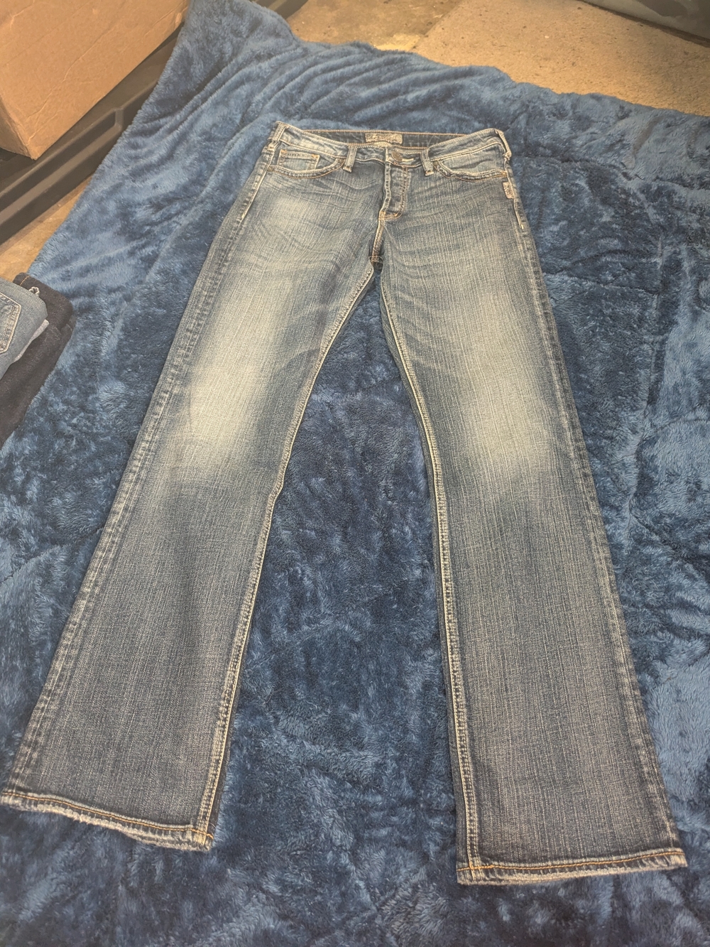 Silver Jeans Women's Faded Blue Flare Denim